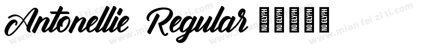 Antonellie Regular字体转换